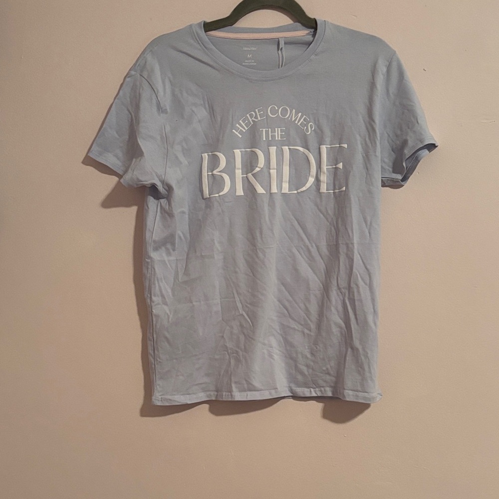 Light Blue 'Here Comes the Bride' T-Shirt